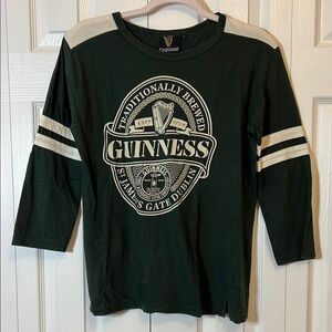 Guinness Green Long Sleeve Shirt -size M